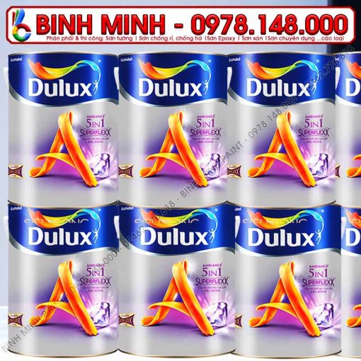 Sơn Nội Thất Dulux Ambiance 5in1 Superflexx Siêu Bóng